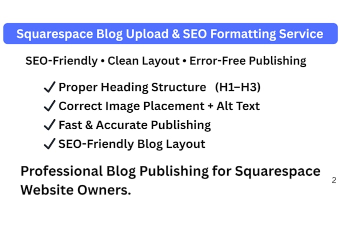upload and format blog posts on wix and squarespace